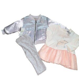 Calvin Klein Jeans Infant 3 Piece Outfit-3-6 Months-NWT